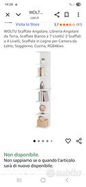 Scaffale Angolare WOLTU A 7 Livelli - Libreria In Legno Bianco Per Camera, Soggiorno, Cucina - Foto 2