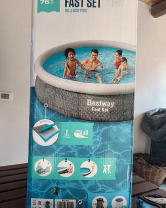 Piscina fast set 3,66 Bestway nuova