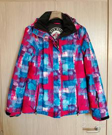 Giacca da sci rossa e blu tg L marca Bear