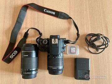 Canon EOS 100D+obiettivi originali 18-55 e 55-250