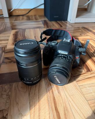 Canon EOS 600D + 18-55 + 55-250 – Kit completo