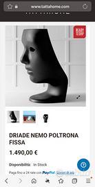 poltrona driade nemo nera 