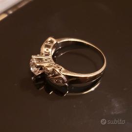 Coppia anelli oro e brillanti