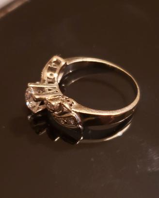 Coppia anelli oro e brillanti