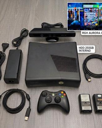 Xbox 360 slim 250 completa kinect