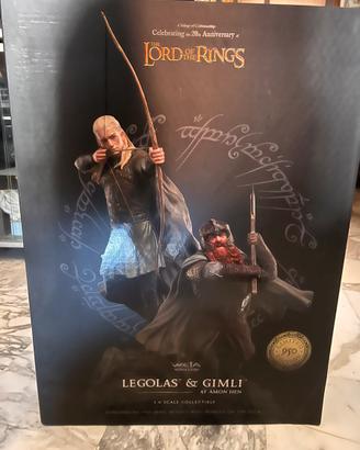 Weta Legolas and Gimli at Amon Hen 1/6 nuovo