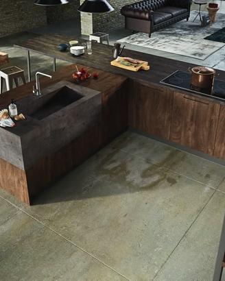 Cucina Fabbro con penisola | Lineare 390 cm