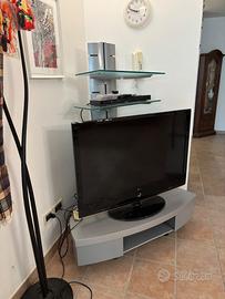 Mobile angolare più tivù, lettore vhs e cd