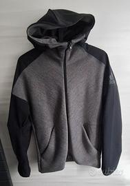 Felpa grigia e nera Adidas