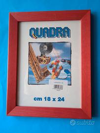 Cornice in legno rosso arancio (891)