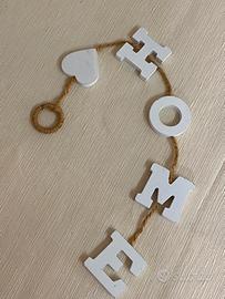 Scritta HOME decorazione