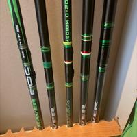 Canne da pesca bolognesi maver nuove 6-7-8 metri