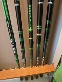 Canne da pesca bolognesi maver nuove 6-7-8 metri