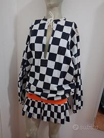 Casacca e gonna carnevale Ivrea Scacchi