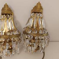 Applique lampada da parete vintage colore oro