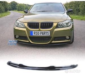SPOILER LIP BMW E90 E91 05-08 LOOK M NERO LUCIDO