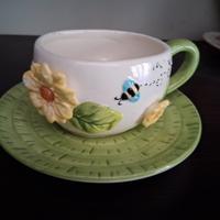 Tazza con piattino da collezione