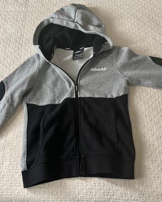 Felpa nike air nera grigia bambino
