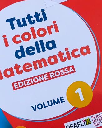 libro DEA scuola Matematica edizione rossa VOL. 1