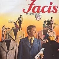 Manifesto vintage MODA FACIS anni '70 TELATO
