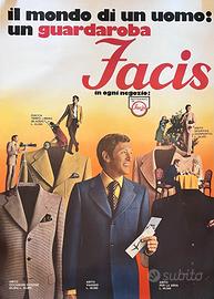 Manifesto vintage MODA FACIS anni '70 TELATO