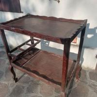 Carrello portavivande in legno di inizi 900