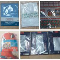 7 Completi LENZUOLA LETTO SINGOLO  + Tende in reg.