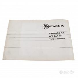 Catalogo parti di ricambio Piaggio Ape Car P2 tavo