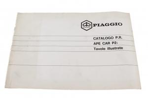 Catalogo parti di ricambio Piaggio Ape Car P2 tavo