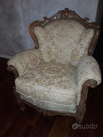 Poltrona Stile Barocco - Luigi XV Ristrutturata
