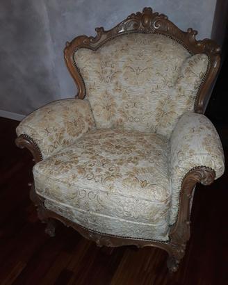 Poltrona Stile Barocco - Luigi XV Ristrutturata