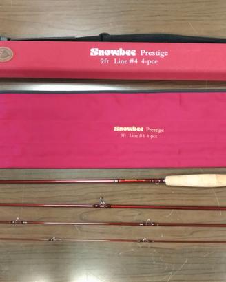 Canna per pesca a mosca Snowbee Prestige 9” coda 4