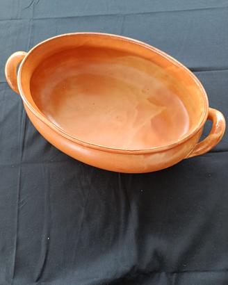 tegame ovale in terracotta  - cm 32 x 20