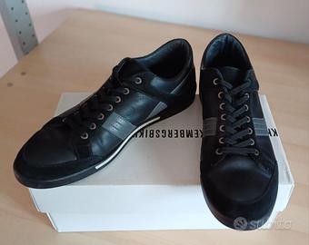 Sneakers BIKKEMBERGS Pelle Nera Tg 45