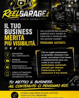 Reel e video professionali per Instagram, Facebook