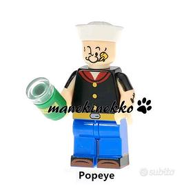 Braccio di Ferro POPEYE minifigure sega tipo Lego