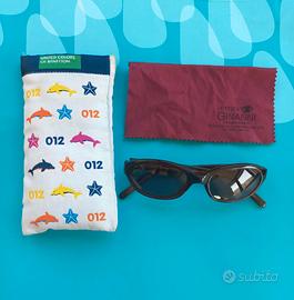 Occhiali da sole bambina, Benetton Borgogna rosso