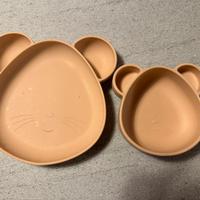 Set 2 piatti bimba in silicone Zara