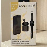 Kit 3in1: Smartwatch + Cuffie Wireless + Powerbank