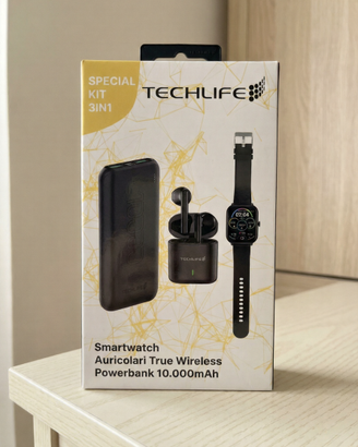 Kit 3in1: Smartwatch + Cuffie Wireless + Powerbank