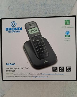 Telefono Cordless Brondi - Bianco - Nuovo