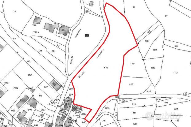 Quota 1/3 area agricola collinare di 7730 mq