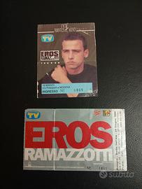 vecchi biglietti concerti. Eros 