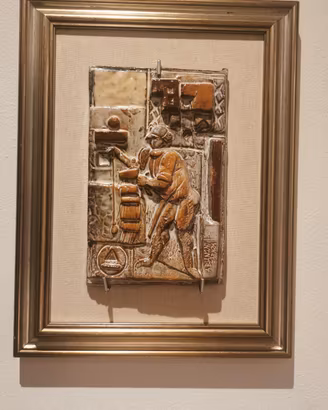 Angelo Biancini bassorilievo in ceramica