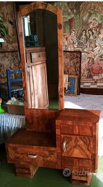 Mobile Ingresso ANTICO Specchiera Pettiniera Dèco