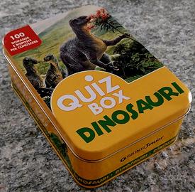 QUIZ BOX - DINOSAURI  - nuovo, scatola in metallo