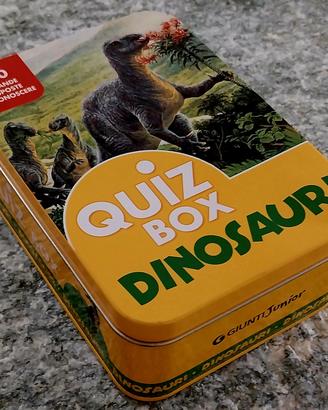 QUIZ BOX - DINOSAURI  - nuovo, scatola in metallo