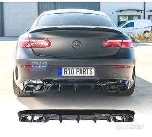 DIFFUSORE MERCEDES CLASSE E C238 16- AMG NERO LUCI