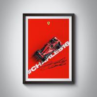 Quadro Charles Leclerc Ferrari