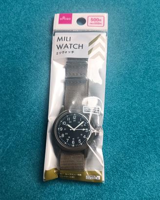 orologio nuovo Daiso al quarzo Mili watch